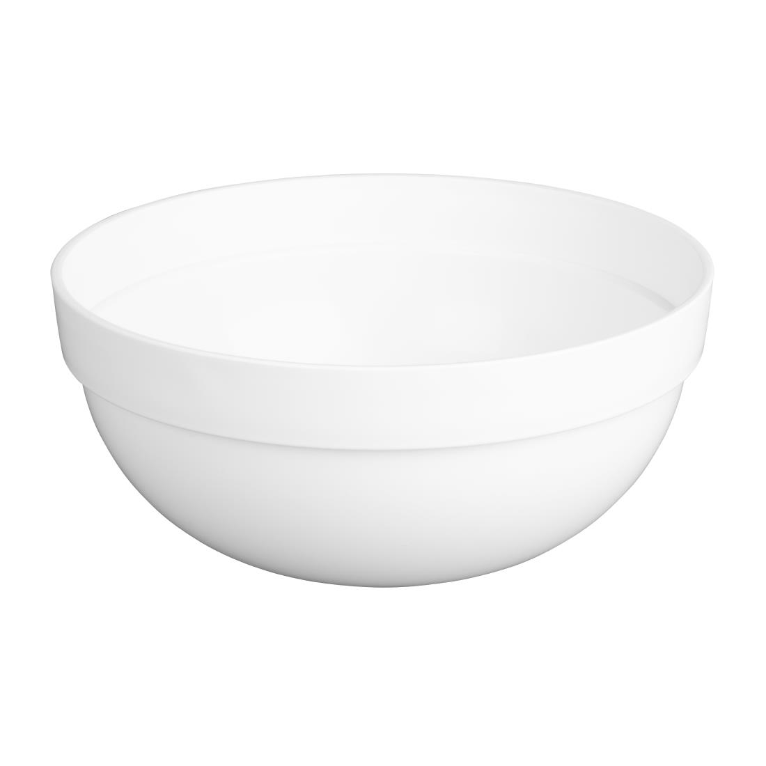 Nisbets Essentials Polypropylene White Mixing Bowl 3Ltr