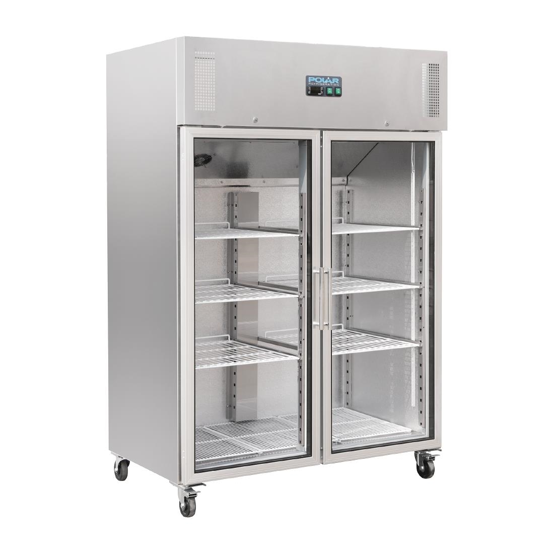 Polar G-Series Upright Double Door Gastro Display Fridge 1200Ltr