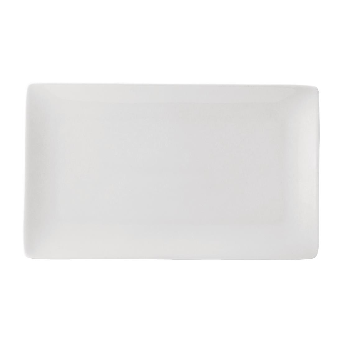 Utopia Pure White Rectangular Plates 160 x 280mm (Pack of 6)