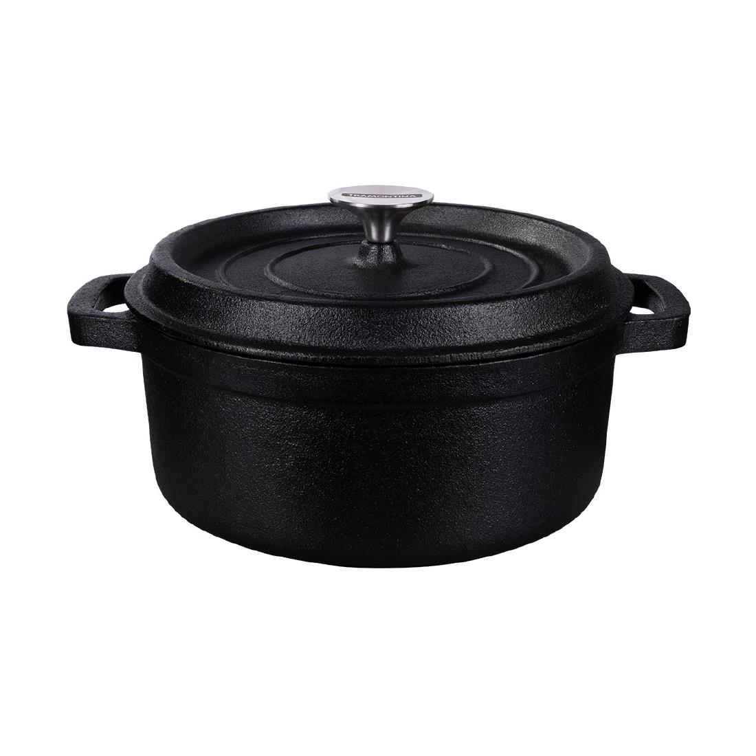 Tramontina Pre-Seasoned Cast Iron Casserole Pan 240mm 3.75Ltr