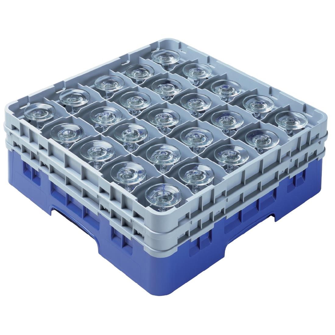 Cambro Camrack Blue 36 Compartments Max Glass Height 273mm