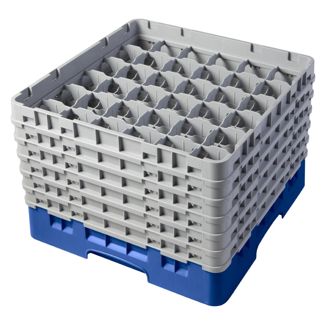 Cambro Camrack Blue 36 Compartments Max Glass Height 298mm