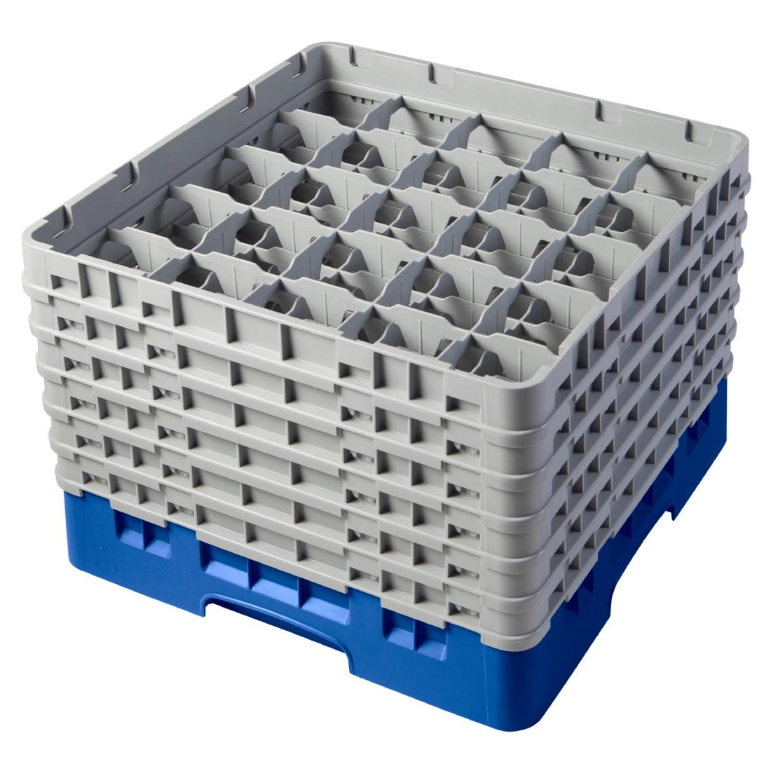 Cambro Camrack Blue 25 Compartments Max Glass Height 298mm