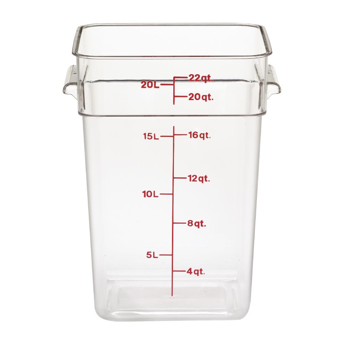 Cambro FreshPro Camsquare Food Storage Container 20.8Ltr