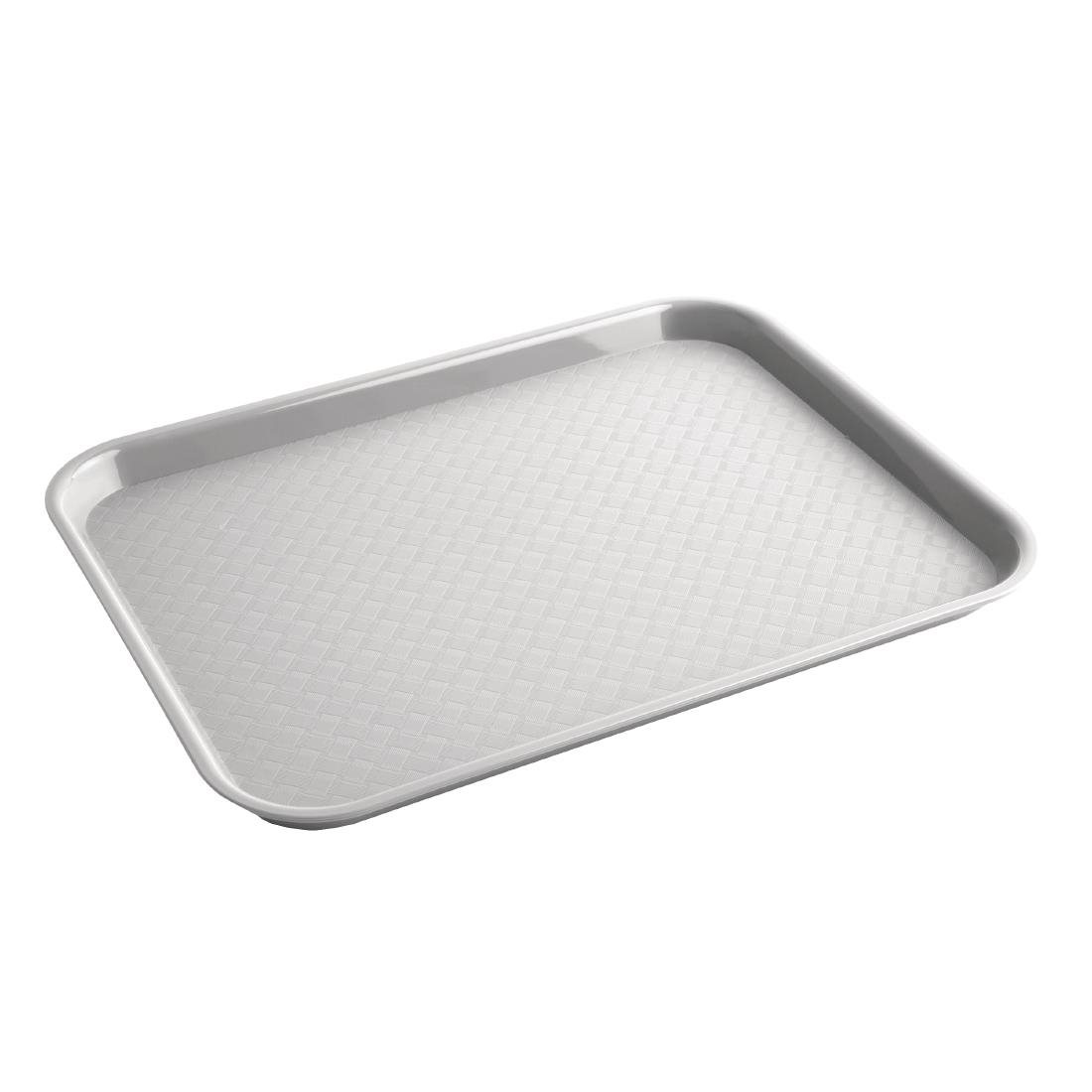 Olympia Kristallon Polypropylene Fast Food Tray Grey Small 345mm