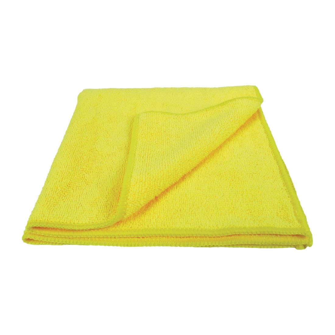 EcoTech Microfibre Cloths Yellow (Pack of 10)