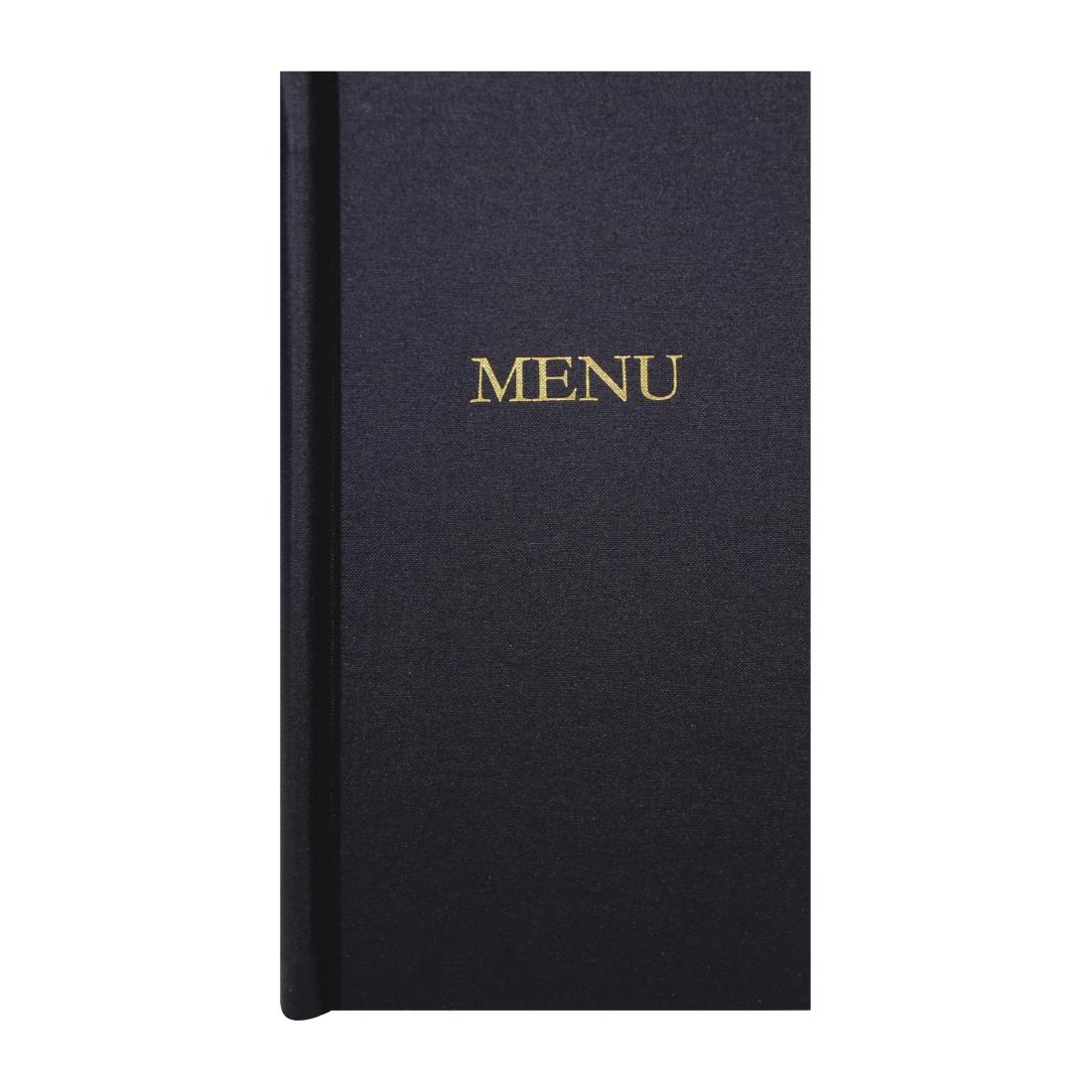 Slip Grip Menu Covers 2/3 Width A4 Size Black