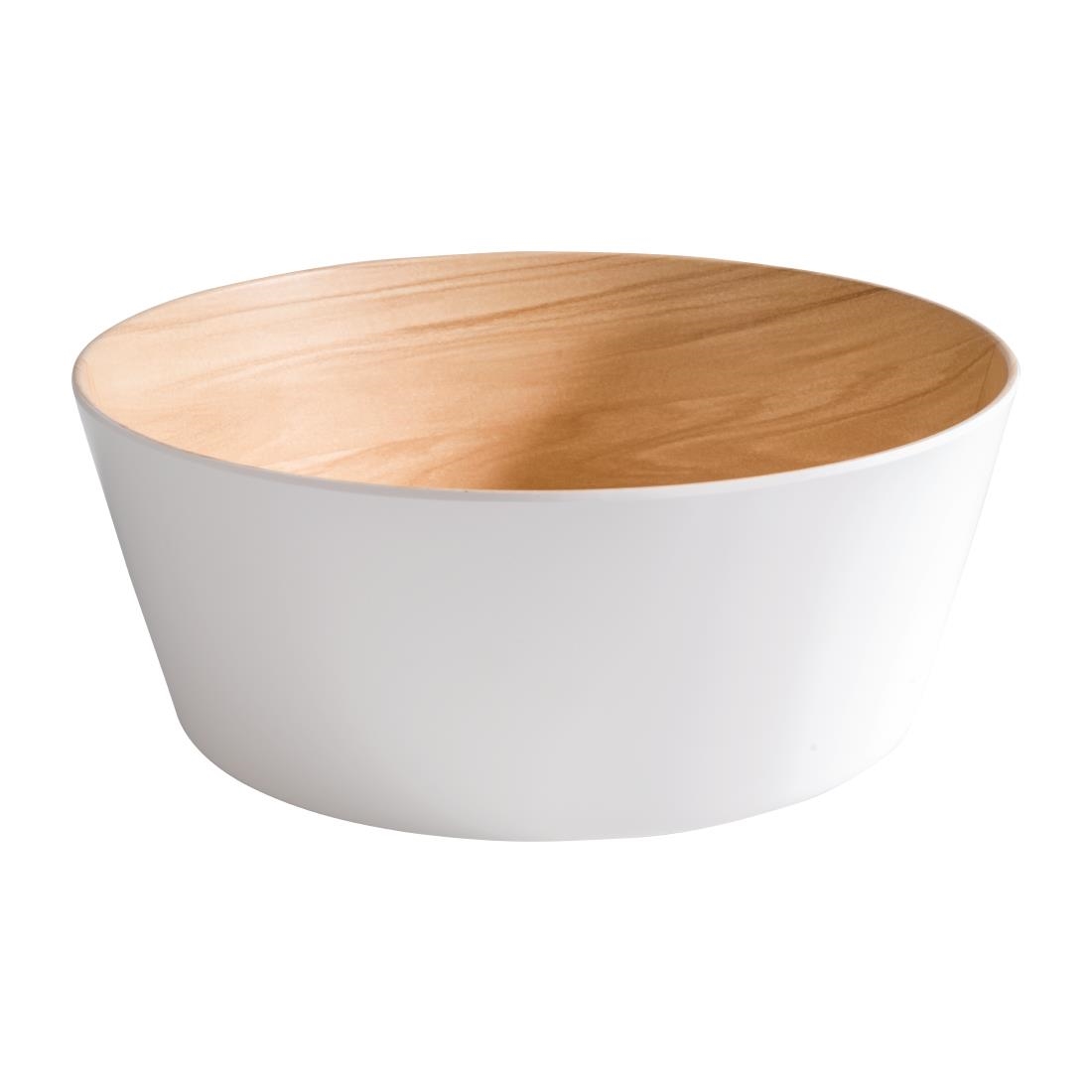 APS Frida Bowl Wood & White 220(Ø)mm 2.2Ltr