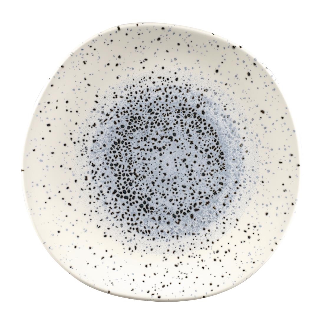 Churchill Studio Prints Mineral Blue Centre Organic Round Plates 264mm (Pack of 12)