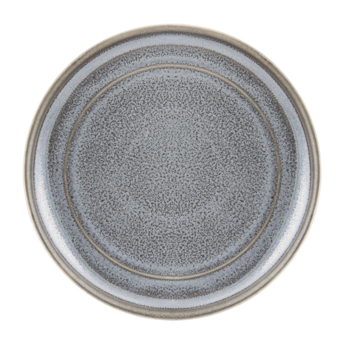 Olympia Cavolo Flat Round Plates Charcoal Dusk 180mm (Pack of 6)