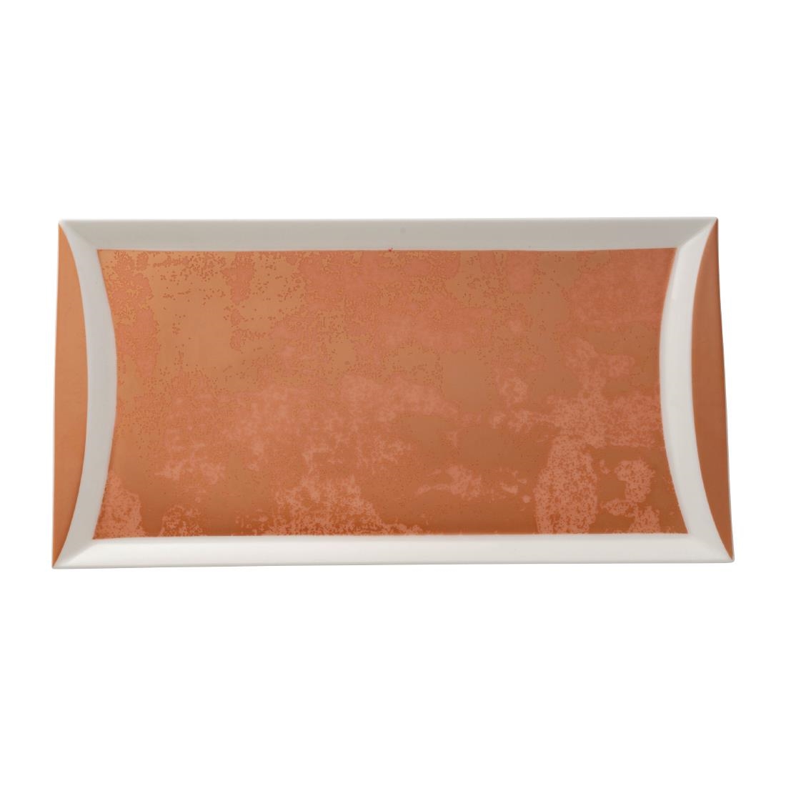 Royal Crown Derby Crushed Velvet Copper Rectangle Tray 320x160mm (Pack of 6)