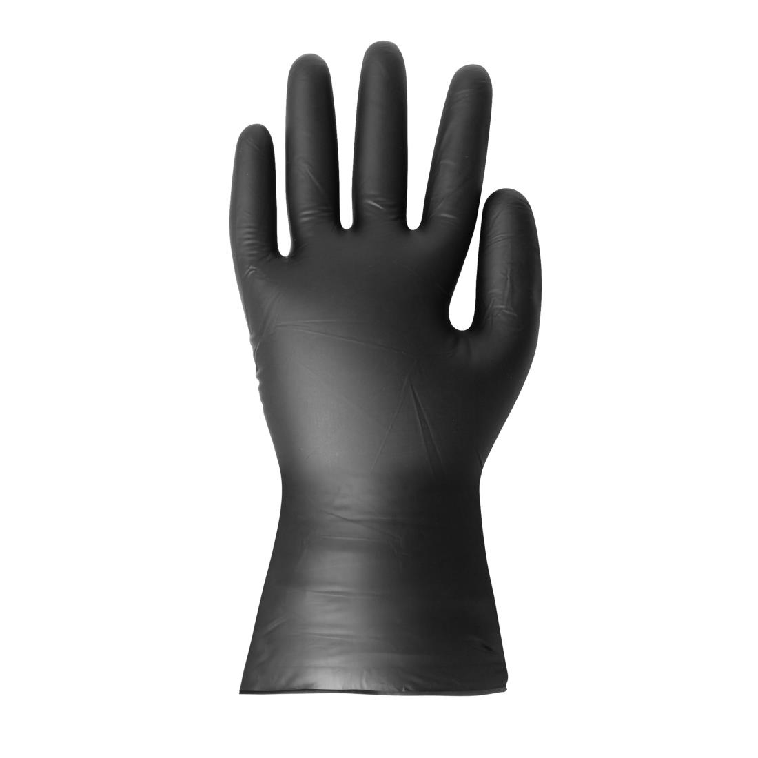 Hygiplas Vinyl Black Powder Free Glove XL - pack 100