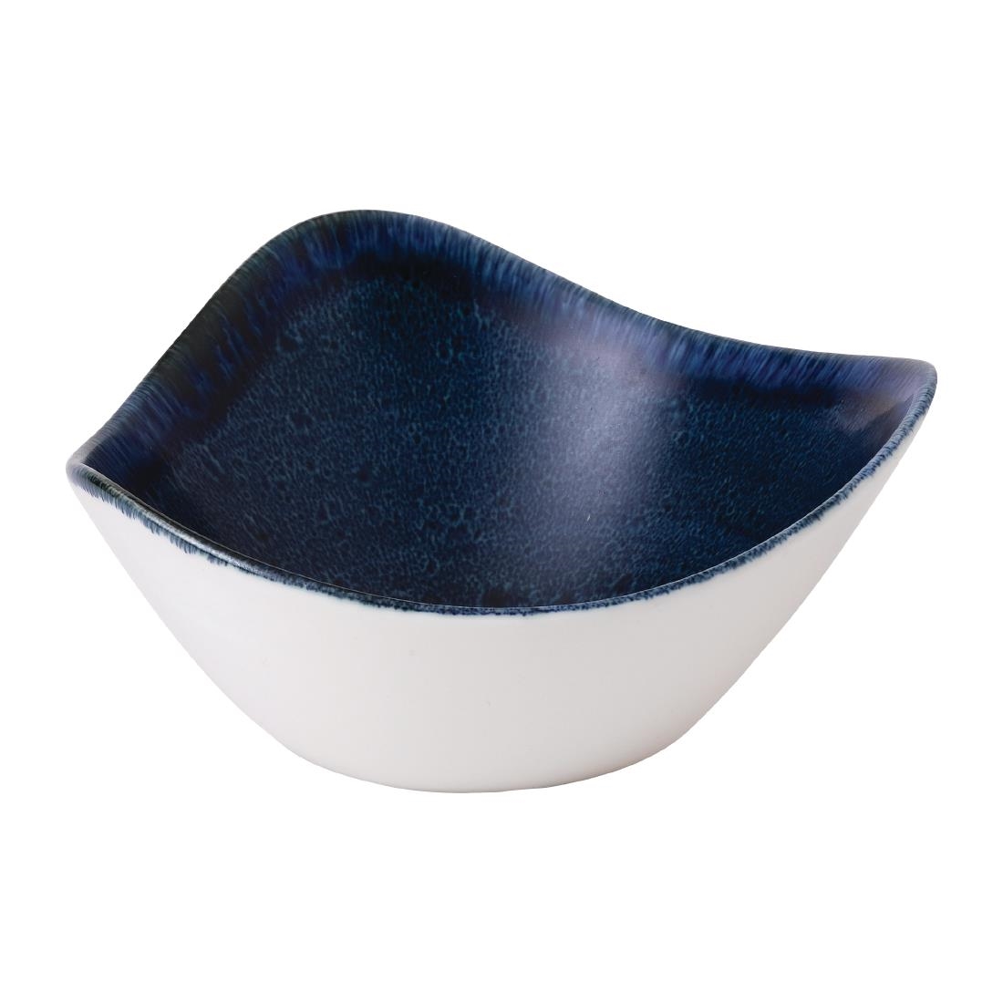 Stonecast Plume Ultramarine Triangle Bowl 9oz (Pack of 12)