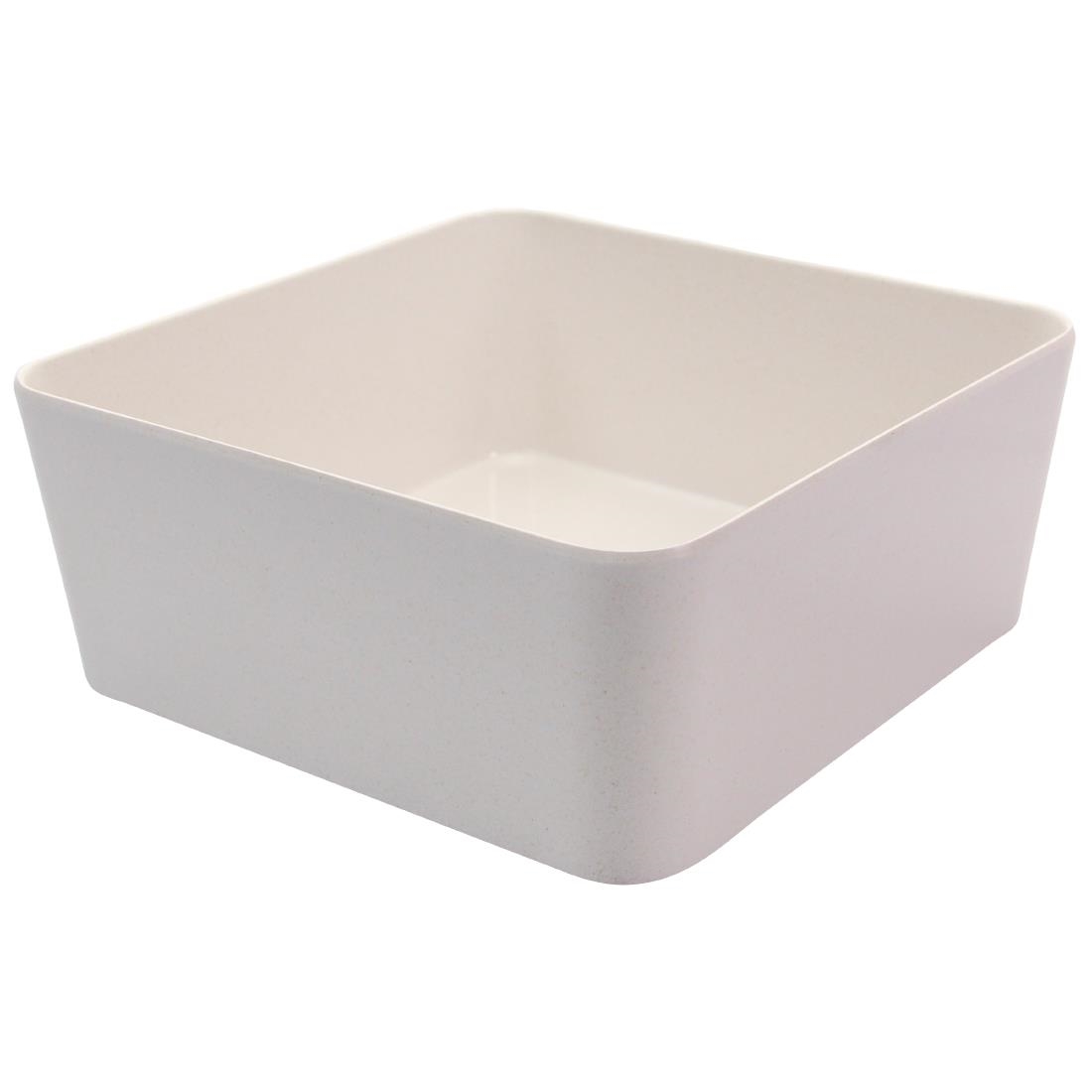 Creative Tokyo Melamine Large Bento Box Insert White 170x170x70mm (Pack of 6)