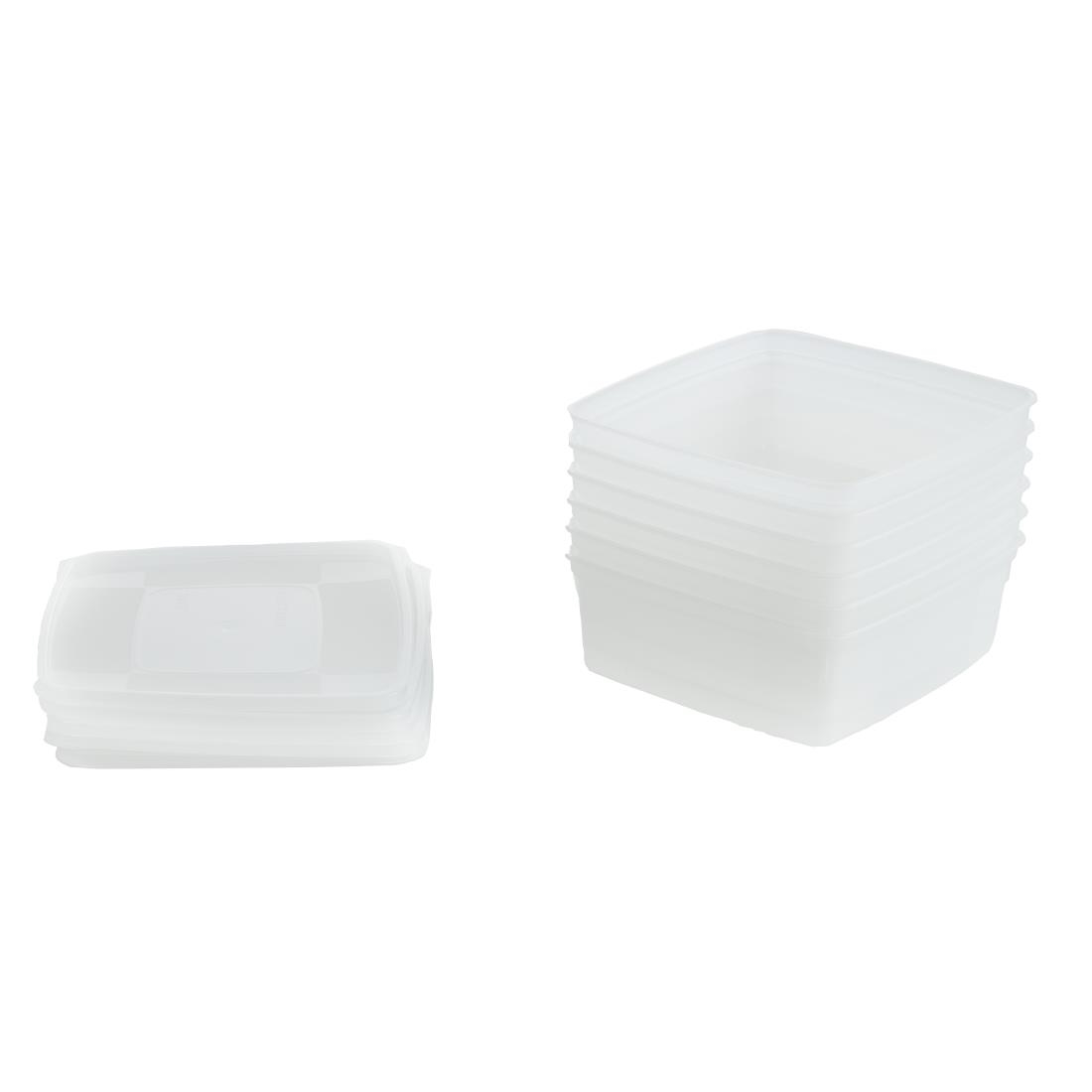 Matfer Bourgeat Soft Modulus Flexible Food Storage Container Box 1 Ltr (Pack of 6)