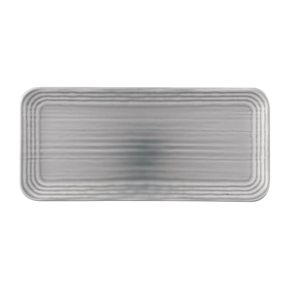 Dudson Harvest Norse Organic Coupe Rect Platter Grey 338x155mm (Pack of 6)