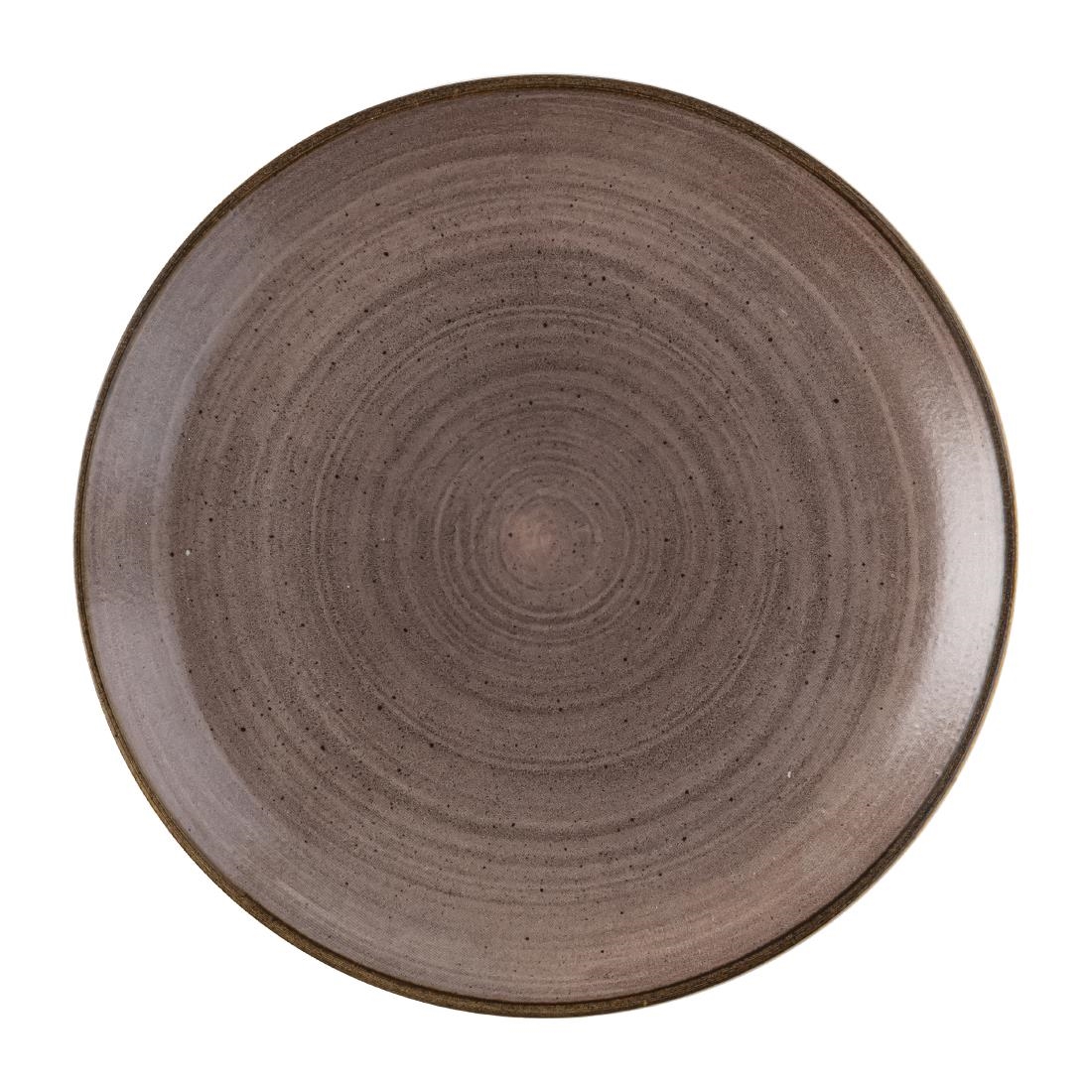 Churchill Stonecast Raw Evolve Coupe Plate Brown 286mm (Pack of 12)