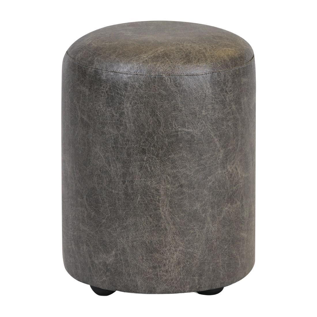 Cylinder Faux Leather Bar Stool Ash