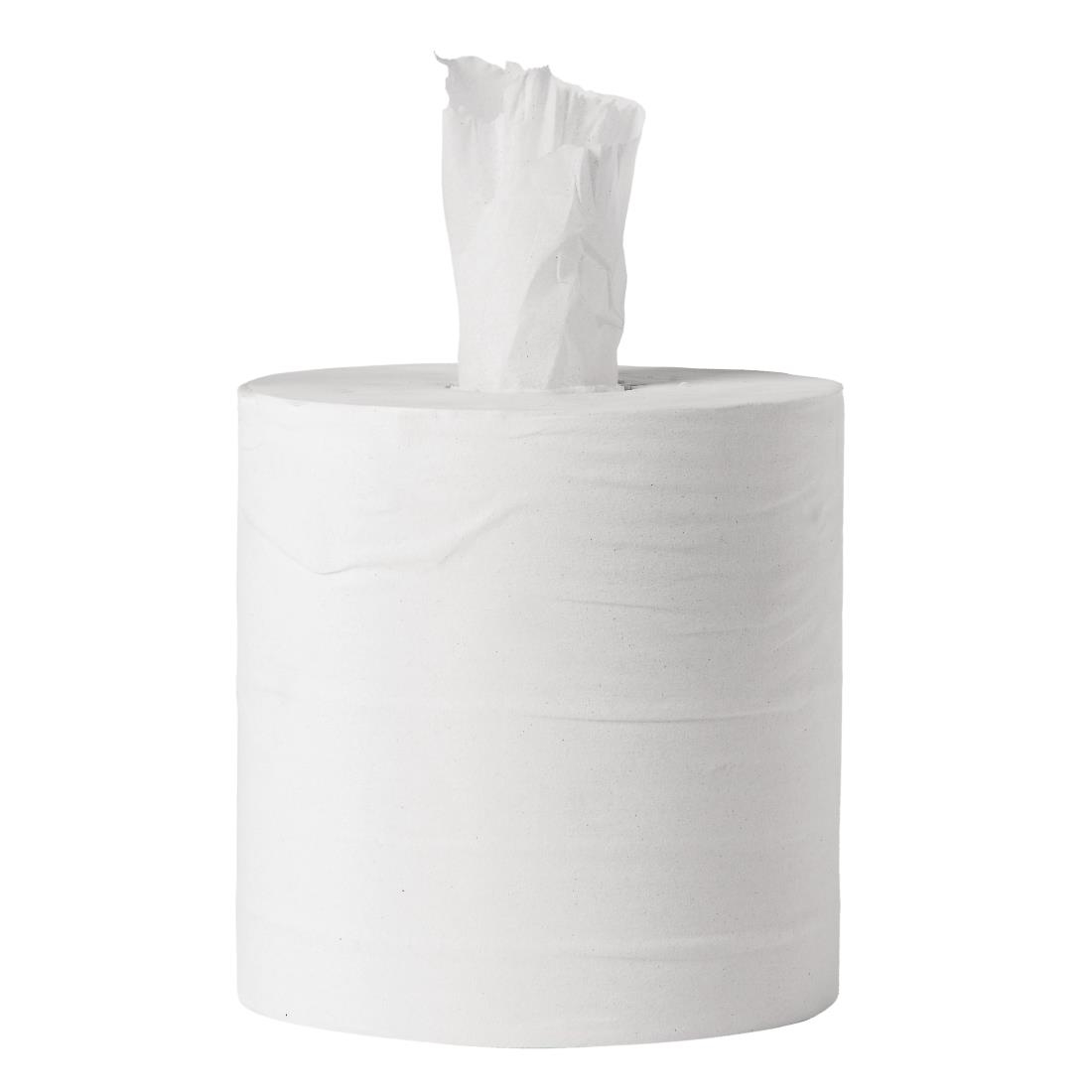 Jantex Centrefeed White Rolls 1-Ply 288m (Pack of 6)