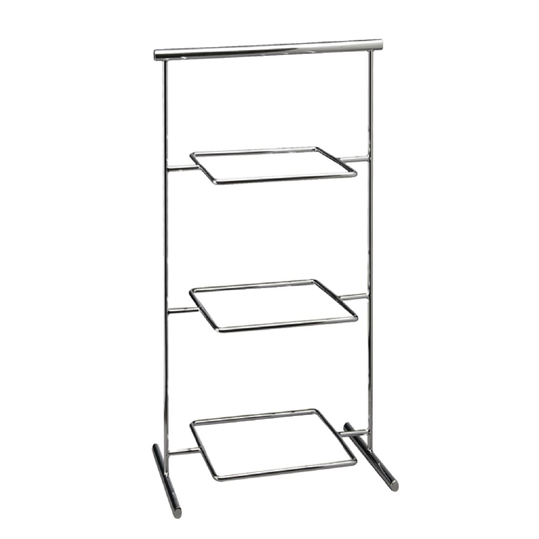APS Pure Melamine Chrome Serving Stand 330mm
