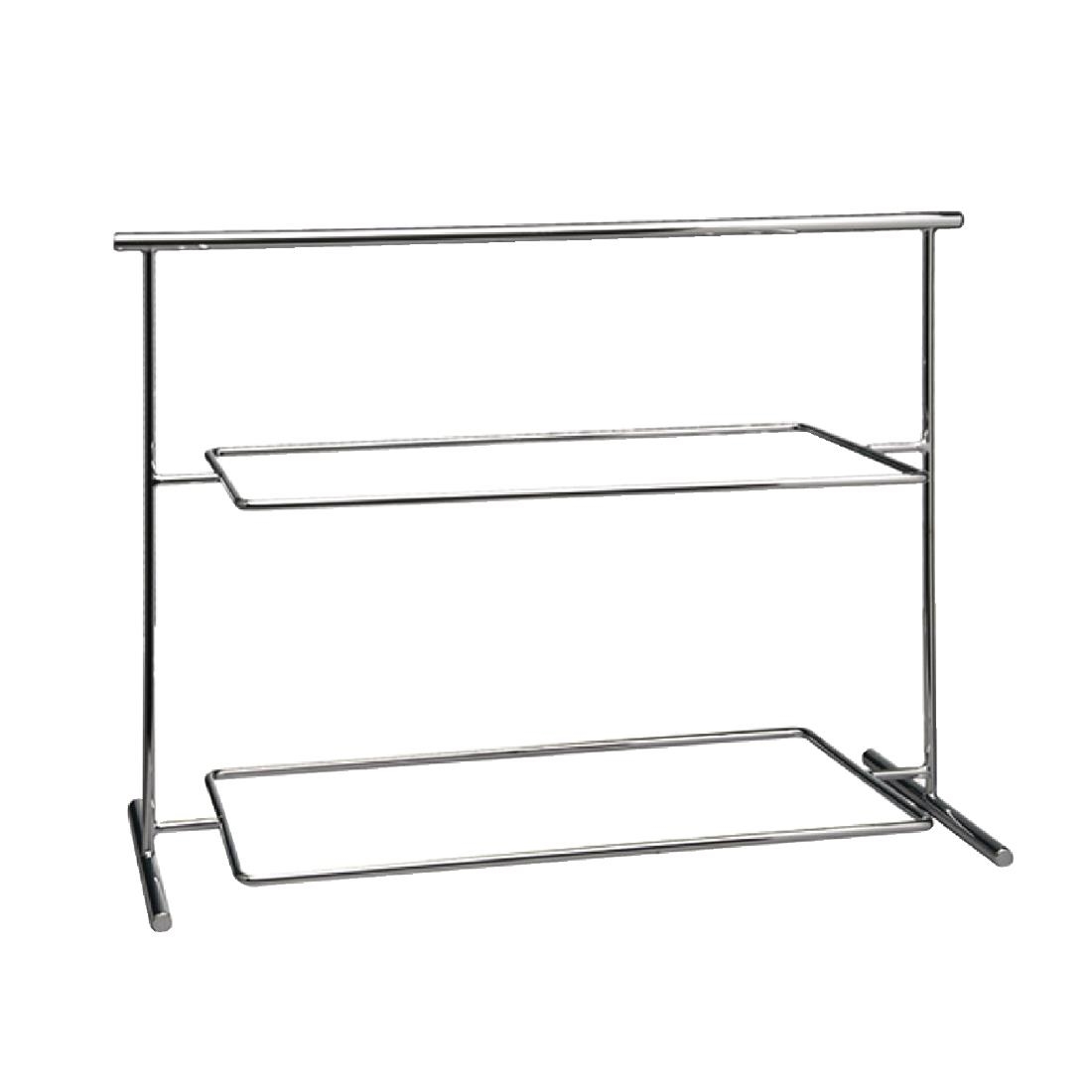 APS Pure Melamine Chrome Serving Stand 630mm