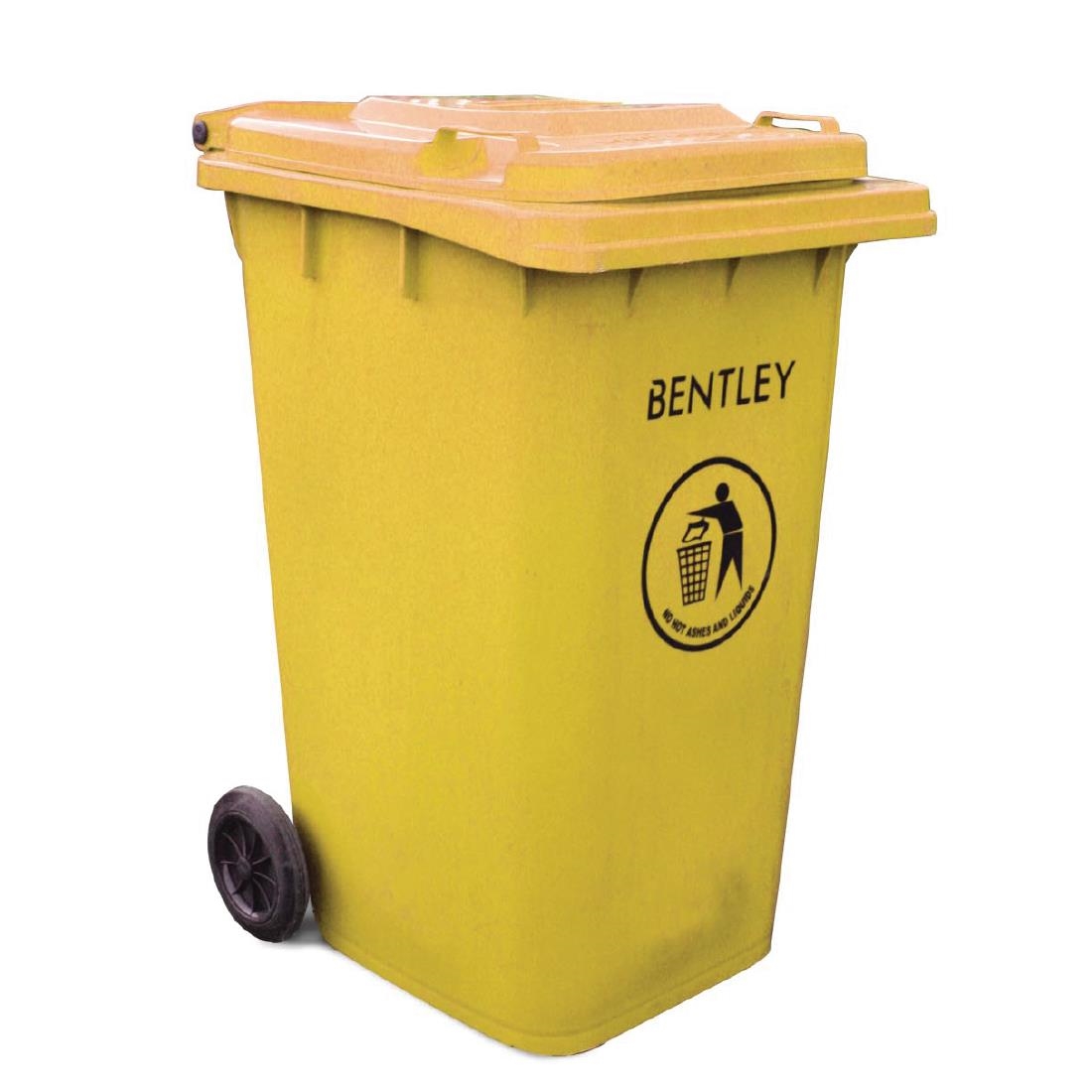 Wheelie Bin Yellow 240Ltr