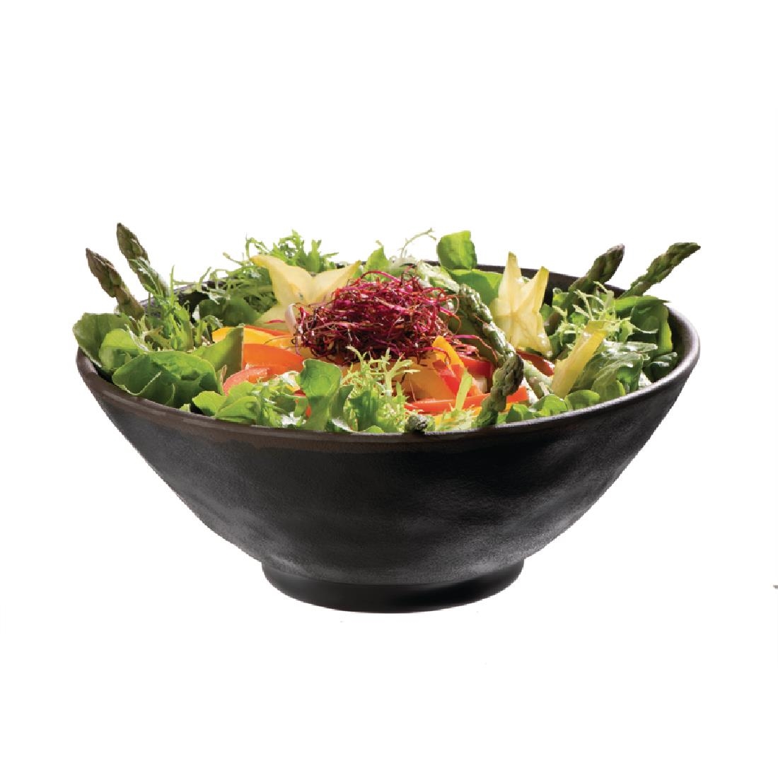 APS Marone Melamine Bowl Black 240mm