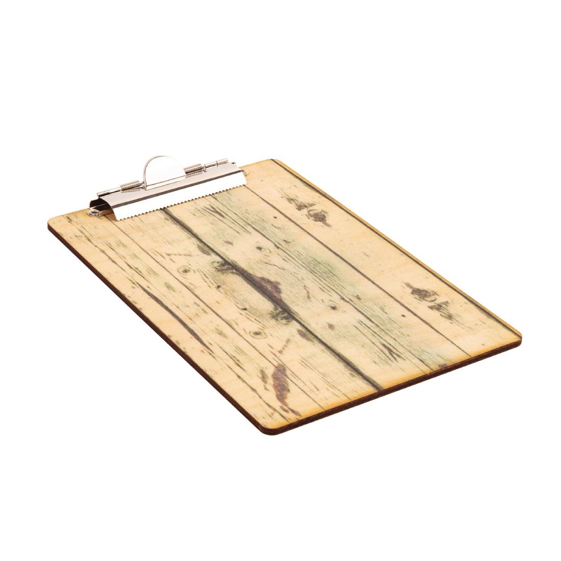 Olympia Wood Effect Menu Clipboard A4