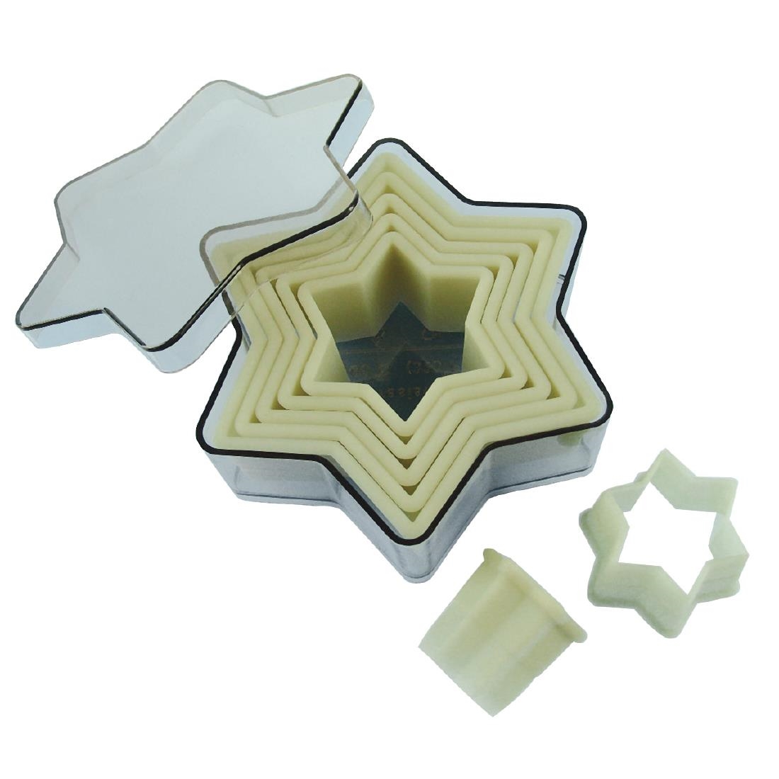 De Buyer Plain Star Pastry Cutters (Pack of 7)