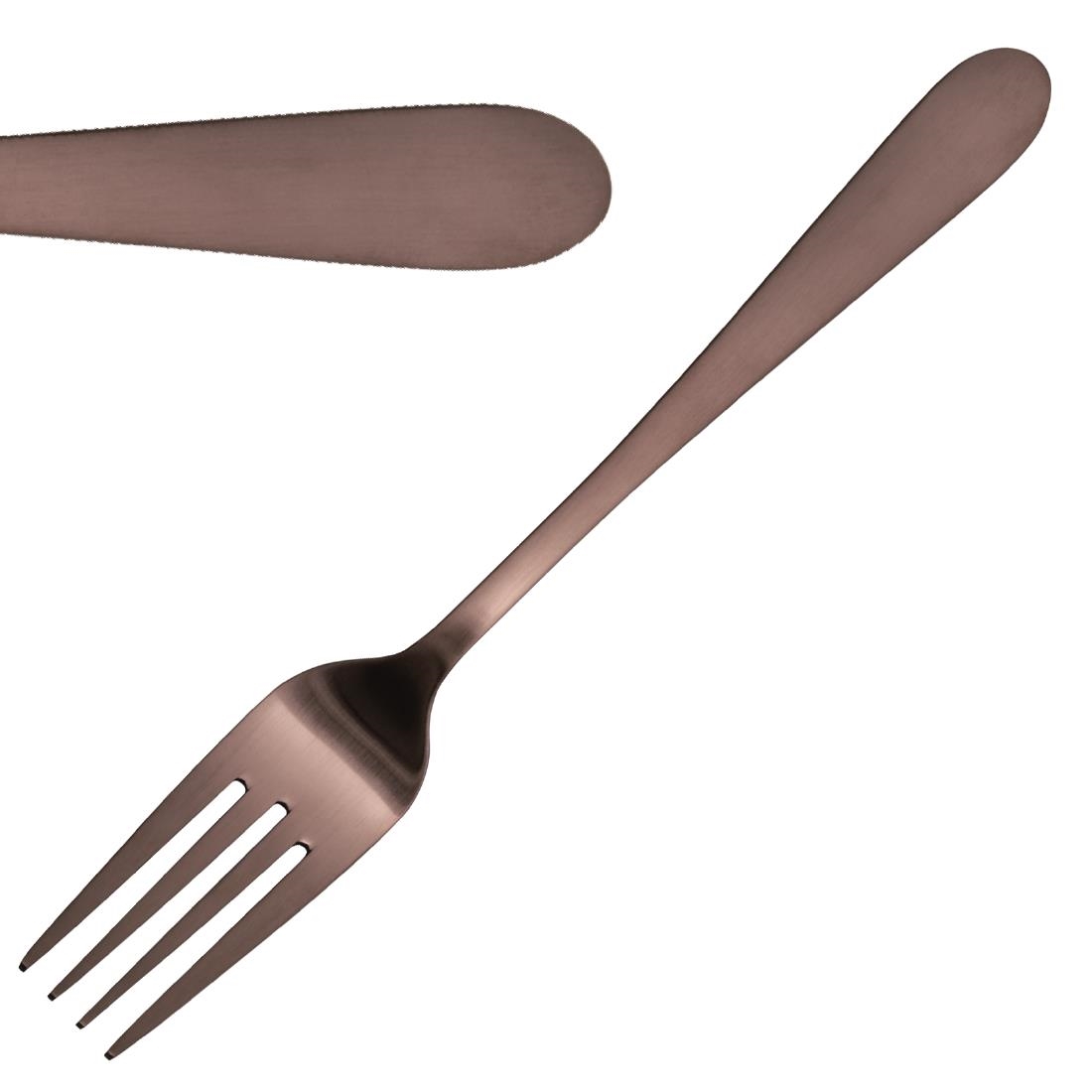 Olympia Cyprium Copper Table Fork (Pack of 12)