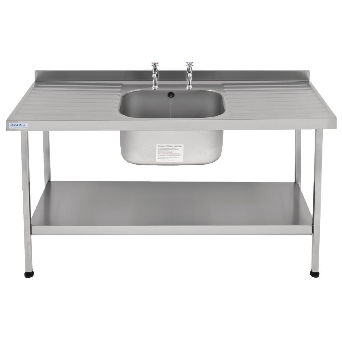 Franke Sissons Self Assembly Stainless Steel Sink Double Drainer 1800x650mm