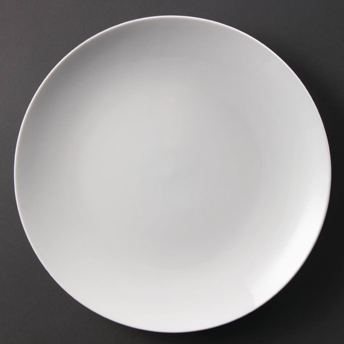 Olympia Whiteware Coupe Plates 310mm (Pack of 6)
