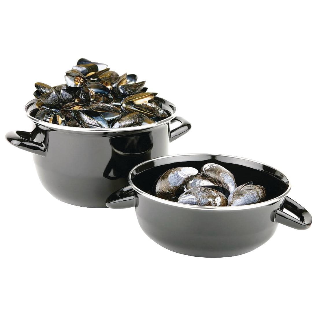 Olympia Mussel Pot Enamel Large