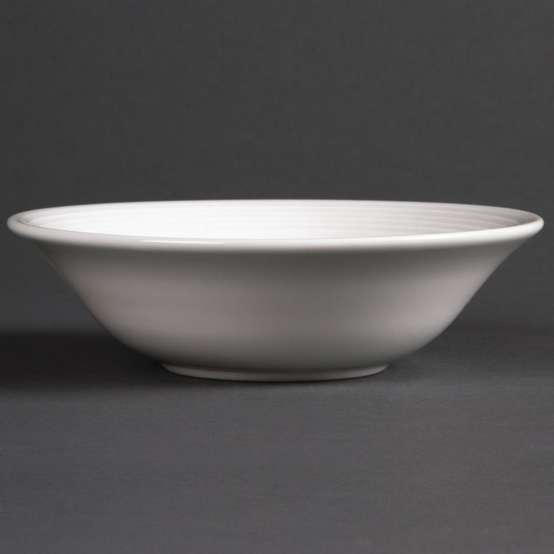 Olympia Linear Oatmeal Bowls 150mm (Pack of 12)
