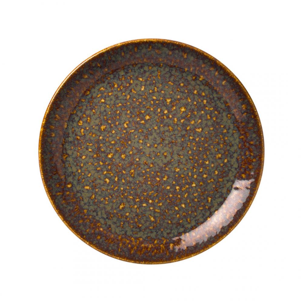 Vesuvius Amber Coupe Plate 20.25cm (8) - 12020567 (Pack of 12)