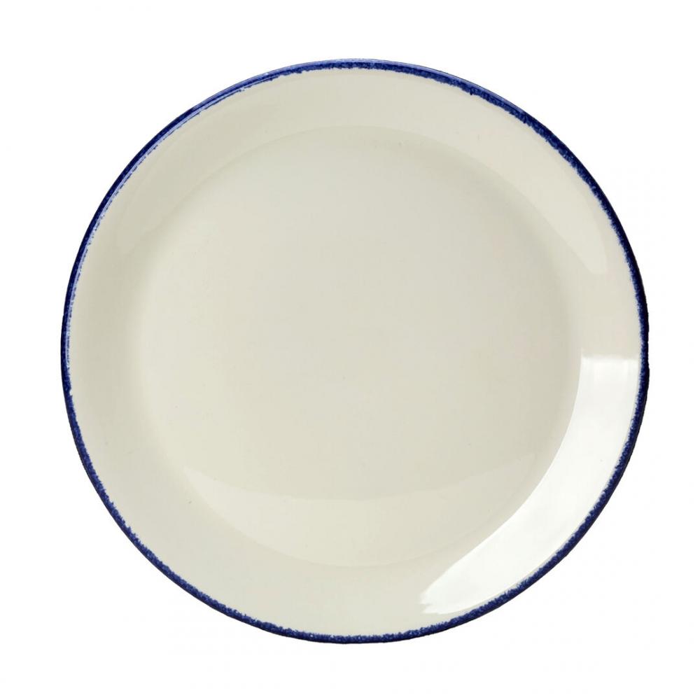 Blue Dapple Coupe Plate 25.25cm (10) - 17100566 (Pack of 24)