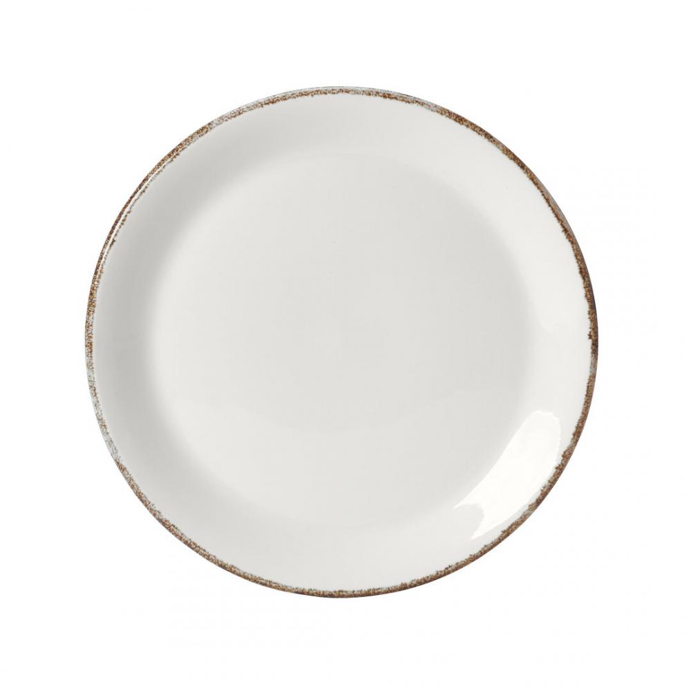 Brown Dapple Coupe Plate 25.25cm (10) - 17140566 (Pack of 24)