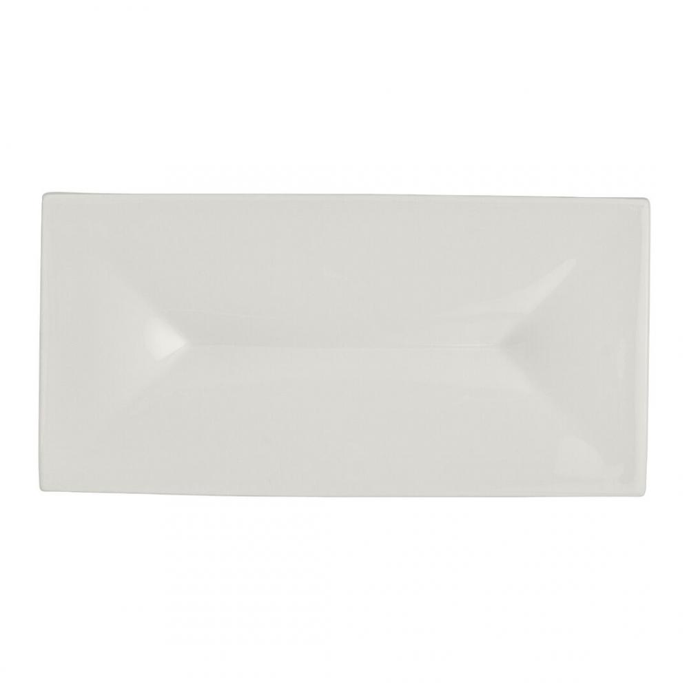 RO White Album Rectangular Tray w/ Indent 23.8 x 11.75 x 1.9cm (9 3/8 x 4 5/8 x 3/4) - 51109ST3240 (Pack of 12)
