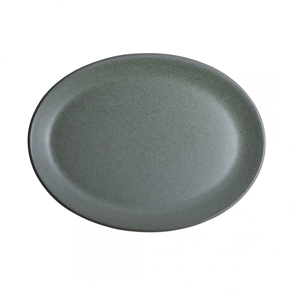 Maham Carnaby Teal Oval Plate 20.25 x 15.25cn (8 x 6) - 6218RT024 (Pack of 24)