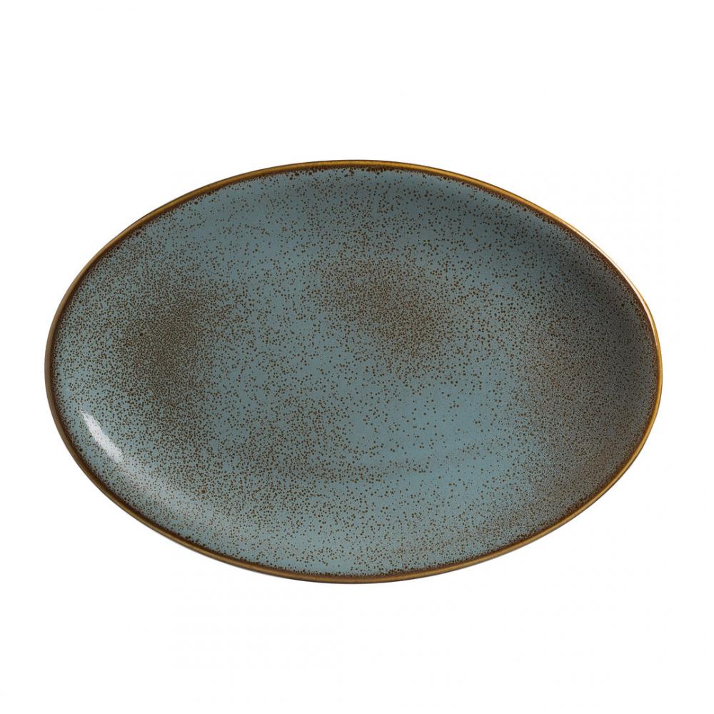 Alma Tacana Azul Oval Platter 25.5 x 19.05cm (10 x 7 1/2) - A320P236A (Pack of 12)