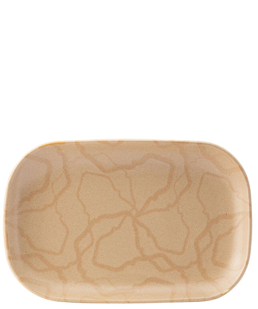 Maze Flax Rectangular Platter (25x17cm) - DW0371-000000-B01006 (Pack of 6)