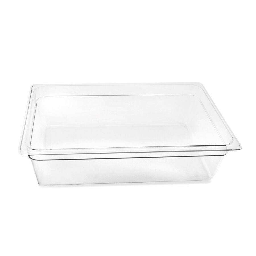 Clear Ice Bin for Gastronorm Risers 50.8 x 30.5 x 15.2cm (20 7/8 x 12 3/4 x 6) - DW08WP6PL