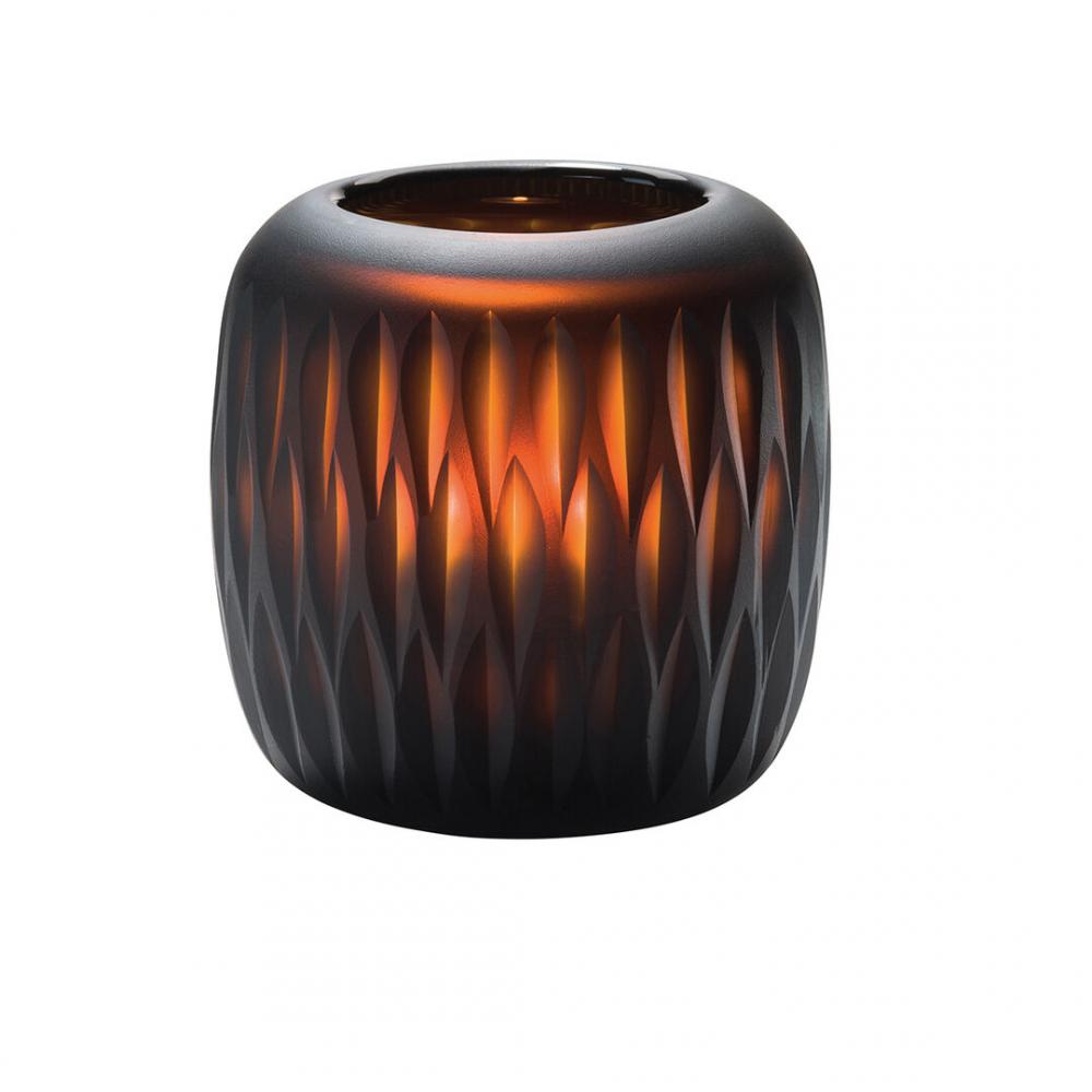 Mystic Black & Amber Glass Votive 10.8 x 10.2cm (4 1/4 x 4) - HW4100 (Pack of 18)