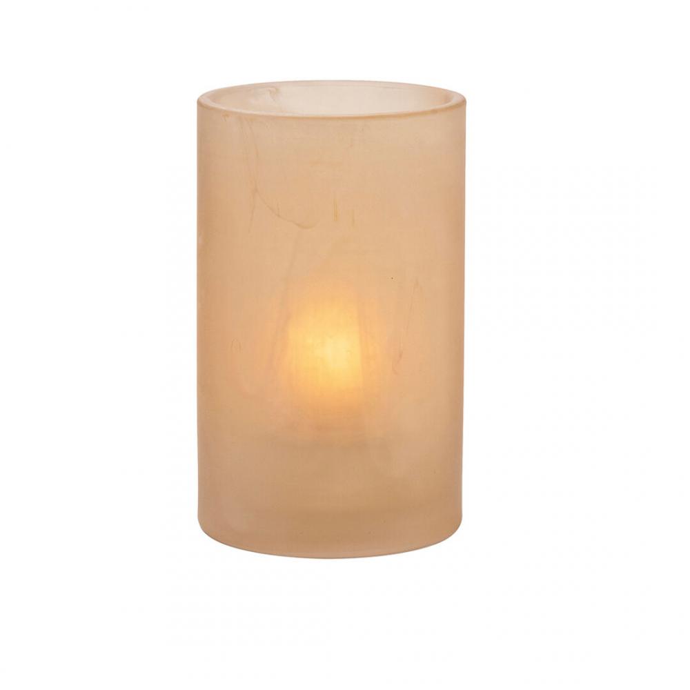 Wysp Amber Satin Glass Cylinder 7.3 x 11.4cm (2 7/8 x 4 1/2) - HW44017SCA (Pack of 6)