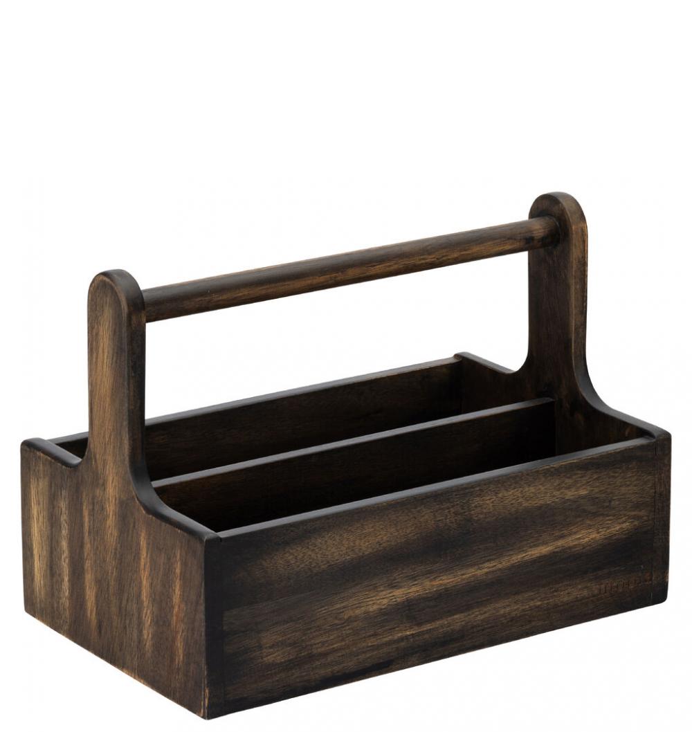 Large Black Wooden Table Caddy - JMP708-000000-B01002