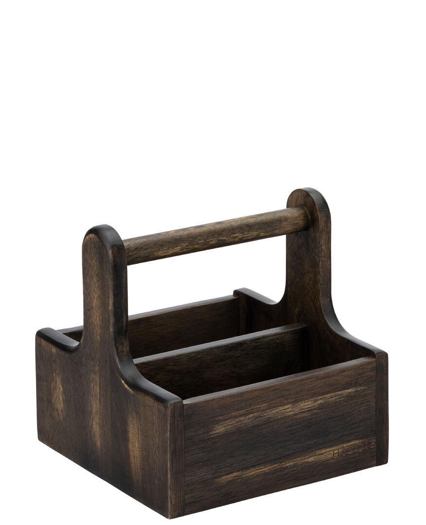 Small Black Wooden Table Caddy - JMP710-000000-B01002
