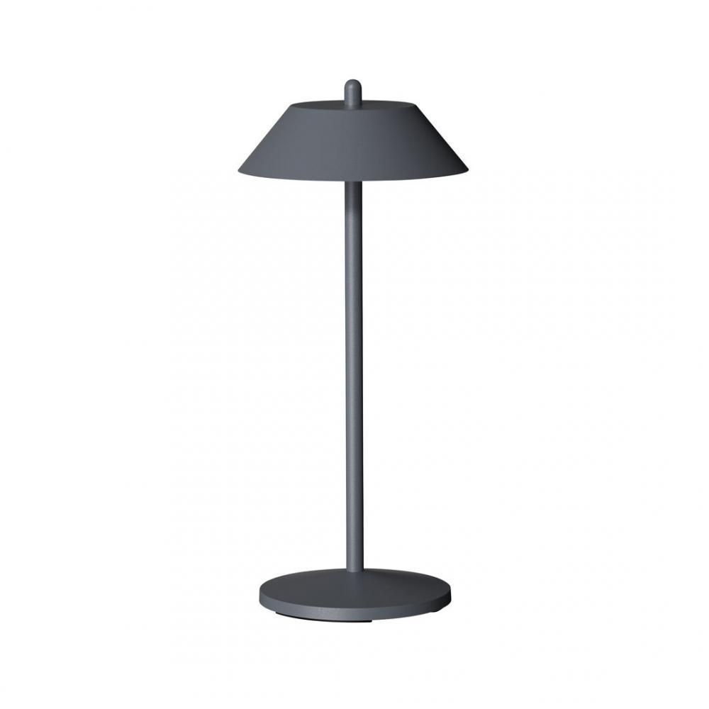 Pirlo Dark Grey LED Rechargeable Table Light  6 Pack 13 x 28cm (5 1/10 x 11) - LMPPIR300GRY6 (Pack of 6)